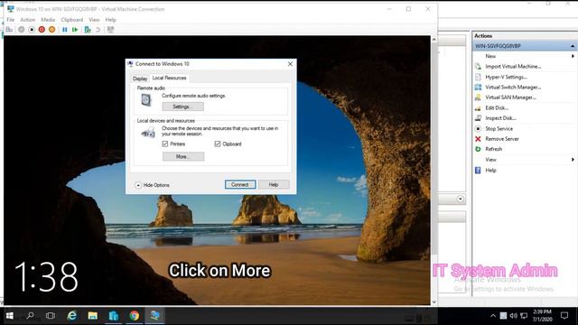 How to Mount USB Flash Drive in Hyper-V Virtual Machine Windows 10/Server 2016 смотреть онлайн