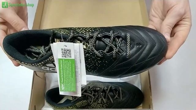 Сороконожки Adidas X 16.3 Leither Black смотреть онлайн