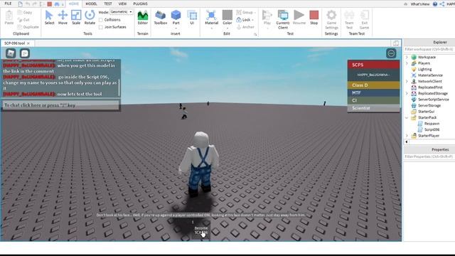 Roblox Studio Become SCP-096 (Skinned Mesh) смотреть онлайн