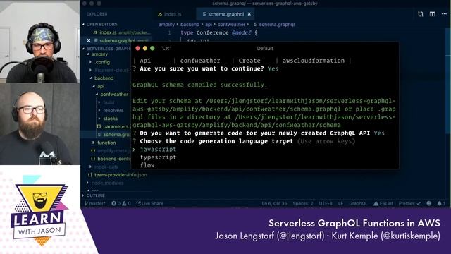 Serverless GraphQL Functions in AWS (with Kurt Kemple) — Learn With Jason смотреть онлайн