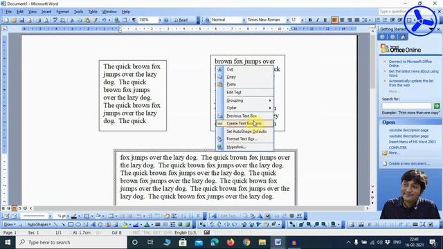 Microsoft Office Word 2003 INSERT-Text Box (Part -13) Bengali|IDEAL COMPUTER TRAINING CENTRE Gov Re смотреть онлайн