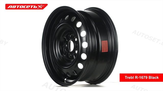 Trebl R-1679 Black: 3D-обзор штампованного диска ● Автосеть ● смотреть онлайн