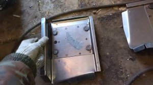 Замена кранштейна крепления реактивной тяги Нива (переварка)