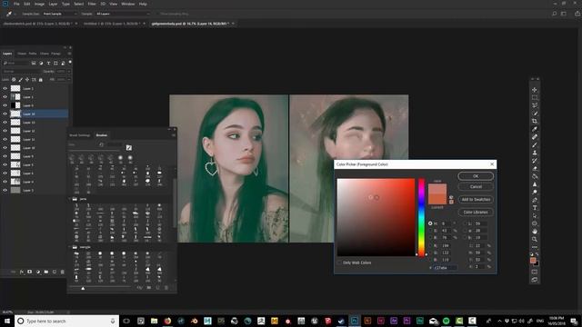 Digital portrait painting Dasha смотреть онлайн