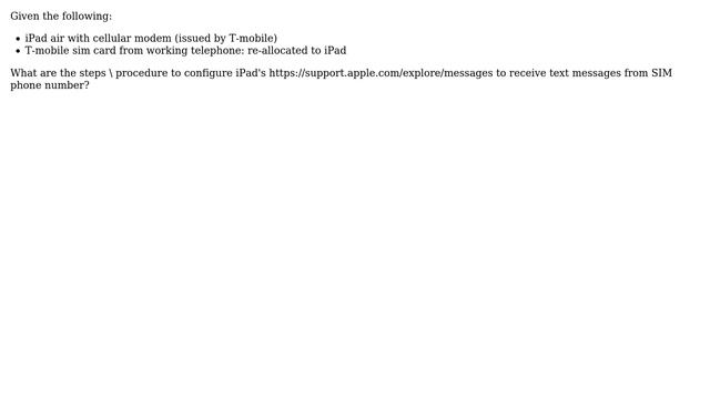 Apple: Cellular iPad-Air text message configuration смотреть онлайн
