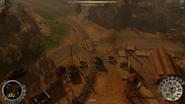 Rush for Berlin. German campaign. Mission 6 "Wirbelwind" [HD 1080p 60fps] смотреть онлайн