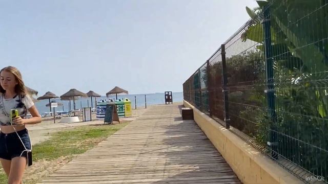 Walking Tour Cala de Mijas, Costa del Sol, Spain [4K] смотреть онлайн