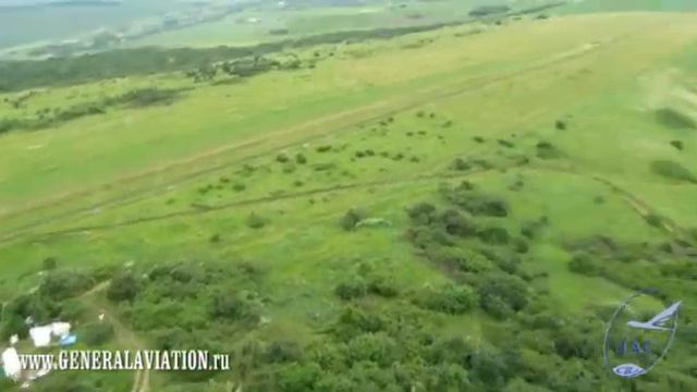 Короткий полет параплана с горы Юца / A Short paraplan flight on the Yutca mount смотреть онлайн