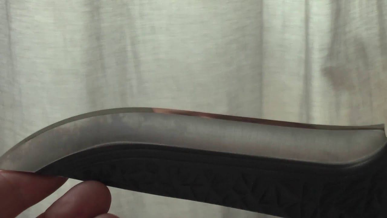 Результат заточки ножа BODA Stainless. Сталь неизвестна.