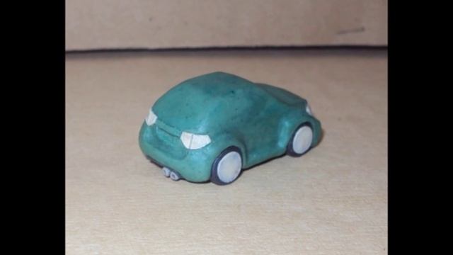 Как сделать машинку из пластилина!!!