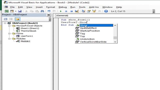 Excel VBA Tutorial| How to open userform in excel vba using button click смотреть онлайн