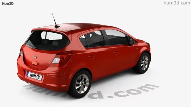 Opel Corsa Essentia 5-door 2015 3D model by Hum3D.com смотреть онлайн
