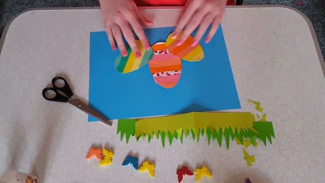 Пасха 2. Поделка из цветной бумаги. смотреть онлайн