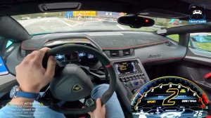 LAMBORGHINI Aventador SVJ *F1 V12 EXHAUST* on AUTOBAHN
