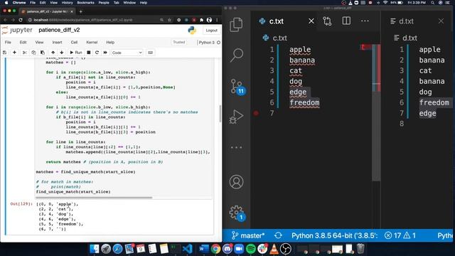 Bruce Nie - Demo 1: Patience Diff Algorithm смотреть онлайн