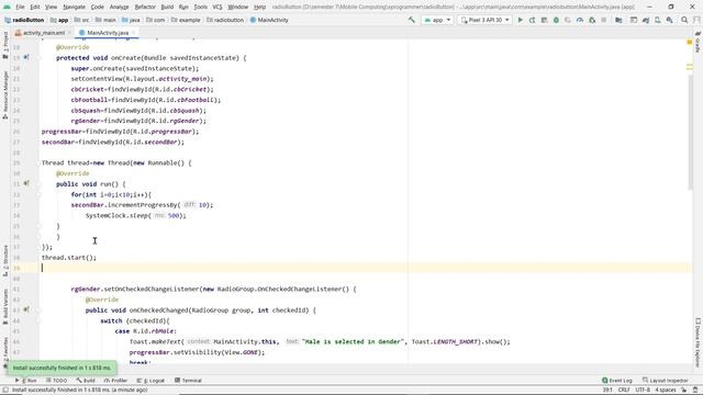 How To Create Custom Progress Bar in Android studio | Full Course for Beginners in URDU/HINDI смотреть онлайн