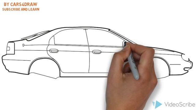 How to Draw a Kia Shuma / Как нарисовать Kia Shuma смотреть онлайн