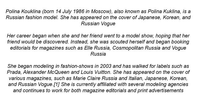 Polina Kouklina смотреть онлайн