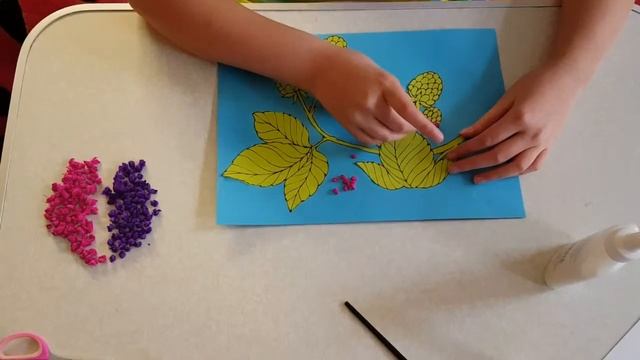 Ежевика Аппликация из цветной бумаги с шаблоном для скачивания смотреть онлайн