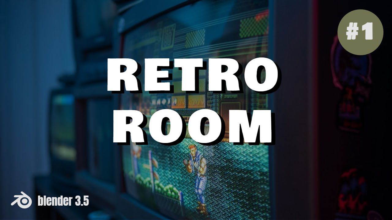 Blender3D.  Retro Room ч. 1