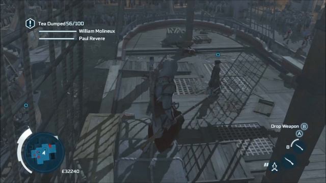 The Tea Party - S6M3 - Full Sync - Musket Air Assassination/Throw guards overboard - AC3 смотреть онлайн
