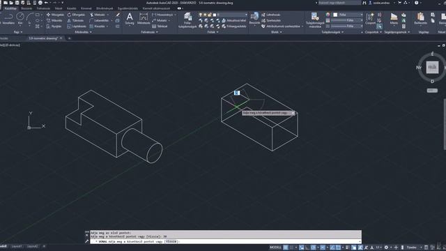 AutoCAD 2020 - Lec 45 Izometrikus rajzok készítése смотреть онлайн
