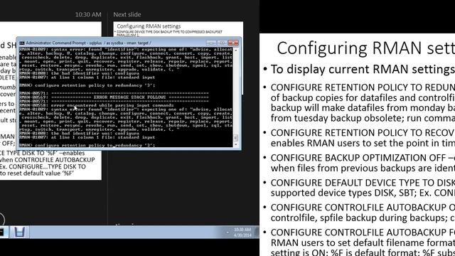 Oracle Recovery Manager: Become An RMAN Expert Tutorial 2 смотреть онлайн