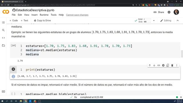 Python Estadistica Descriptiva смотреть онлайн