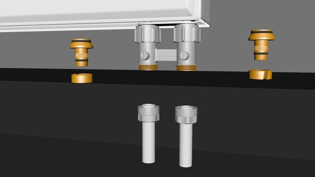 Нижнее подключение радиаторов Kermi FKV смотреть онлайн