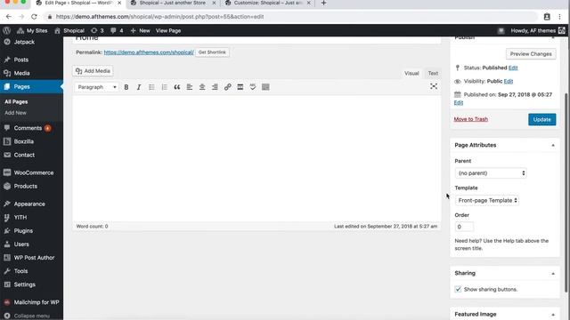 Shopical: Setting up Static Frontpage смотреть онлайн