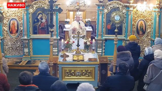 Пряма трансляція Церква Воздвиження Чесного Хреста м.Надвірна смотреть онлайн
