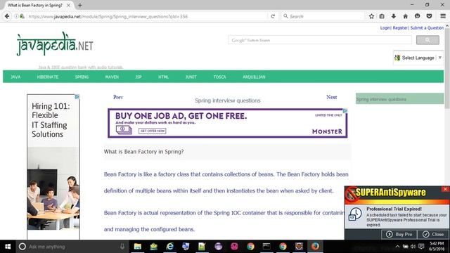 What is Bean Factory in Spring?
- javapedia.net смотреть онлайн