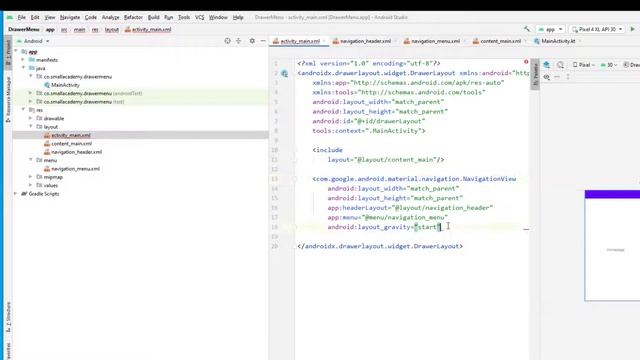 Implement Navigation Drawer in Kotlin | Android App Development Tutorial For Beginners смотреть онлайн