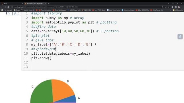PYTHON IN HINDI How to make a PIE plot in MATPLOTLIB | Python Basic: Data Science tips| DATA SCIENC смотреть онлайн