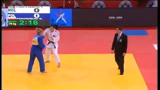 GS PARIS 2012 78 PUREVJARGAL Lkhamdegd MGL POGORZELEC Daria POL1