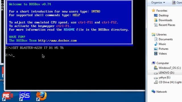 Running debug.exe on a 64-bit windows (64x system) using DosBox смотреть онлайн