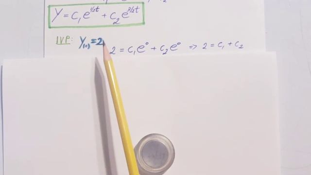 4y''-8y'+3y=0 Solve the initial value problem: y(0)=2 ; y'(0)=0.5 смотреть онлайн