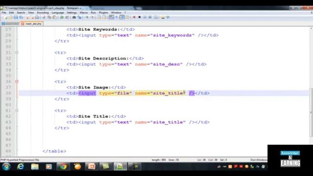Build Search Engine using PHP and MySQL | Creating the page for inserting data into the database #0 смотреть онлайн