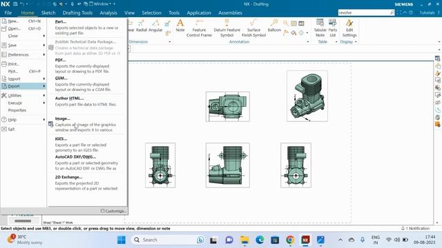 EXPORT NX DRAWING FILE TO IMAGE FORMAT (PNG, JPG, TIF, GIF & BMP) | NX CAD смотреть онлайн