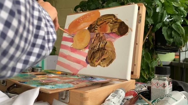 УРОК МАСЛЯНОЙ ЖИВОПИСИ N2 / КАРТИНА МАСЛОМ ЗА 1 ЧАС \ Масляные краски \ Холст \ смотреть онлайн