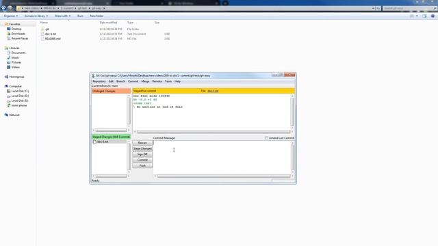 Use Git with Windows EASILY | Add, Commit, Push to Github via Graphical User Interface смотреть онлайн