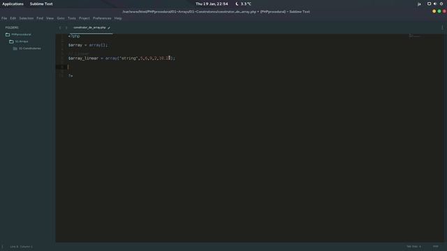 PHP Array 1 - construtor смотреть онлайн