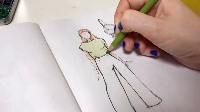 Fashion illustration sketchbook/фэшн иллюстрация скетч смотреть онлайн