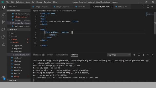 Week 10: Django Form - Part 5 смотреть онлайн