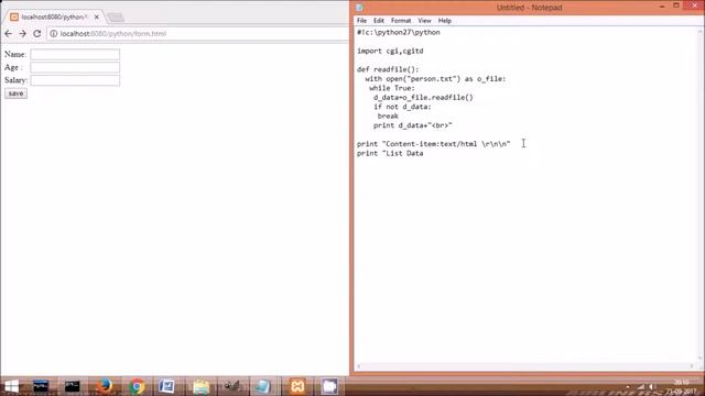 Python Tutorials for Beginners|Web application example|Read data from file and show in web Page смотреть онлайн