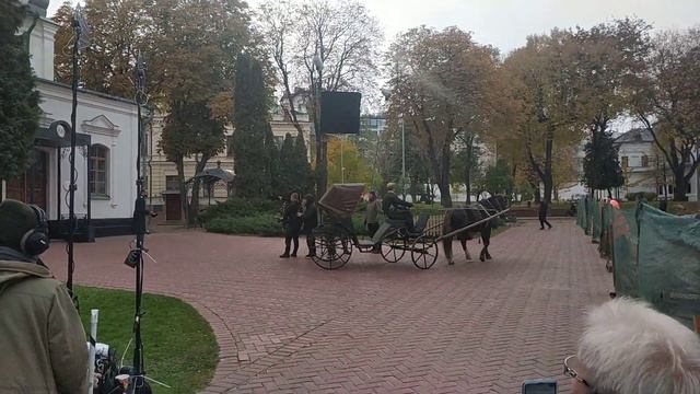 🎬Съёмки сериала🎞️ "Крепостная" в Софии Киевской смотреть онлайн
