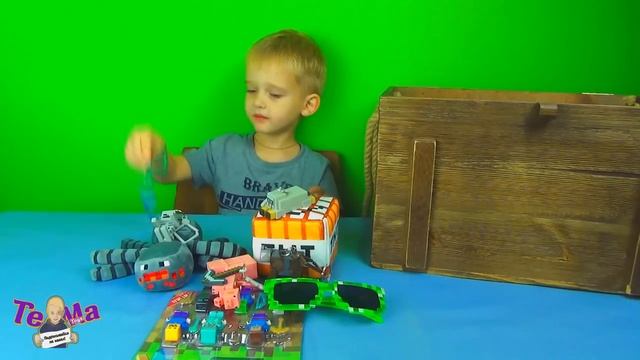 ★ Майнкрафт большой короб с сюрпризами и игрушками Minecraft surprise box with toys смотреть онлайн