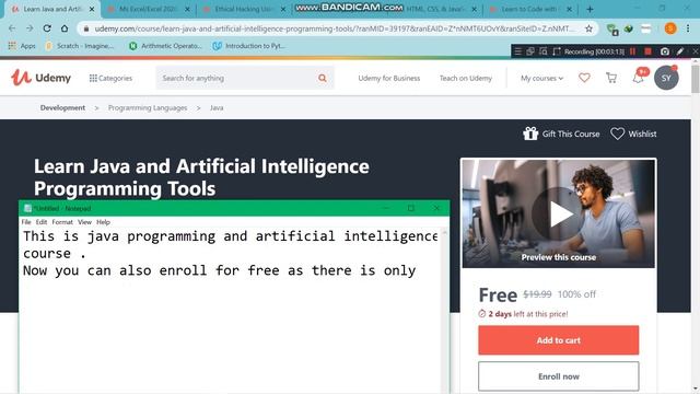UDEMY COURSES FOR FREE || PYTHON || HTML|| CSS || JAVASCRIPT || JAVA || ETHICAL HACKING смотреть онлайн