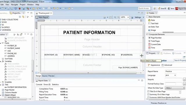 JasperSoft Studio Understanding Column Header and Details 1 band in Jasper Report - Intact Abode смотреть онлайн