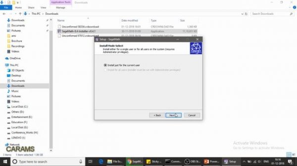 How to install SageMath in windows?